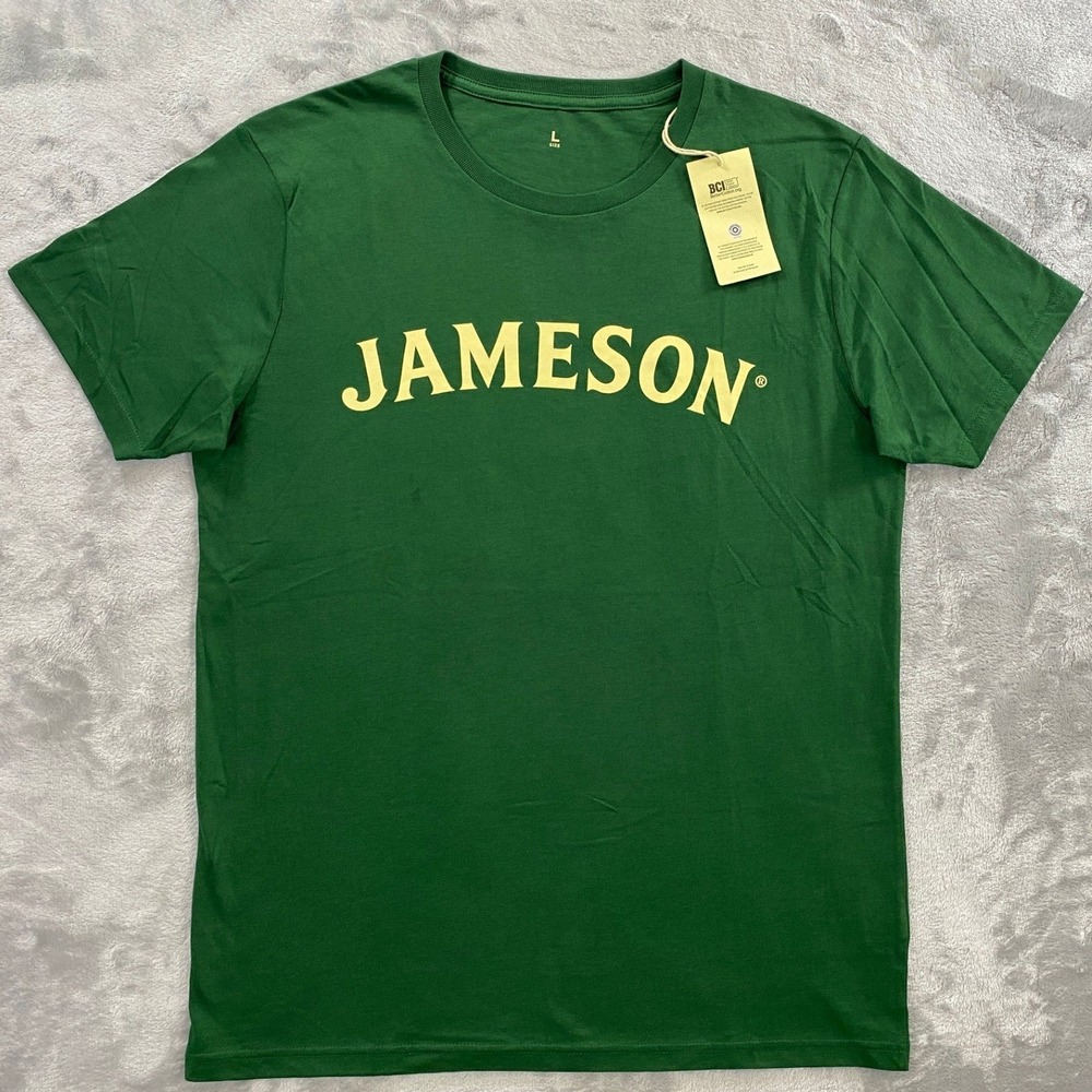 Jameson Graphic T-Shirt Mens Large Green NWT Taste Responsibly Irish Whiskey